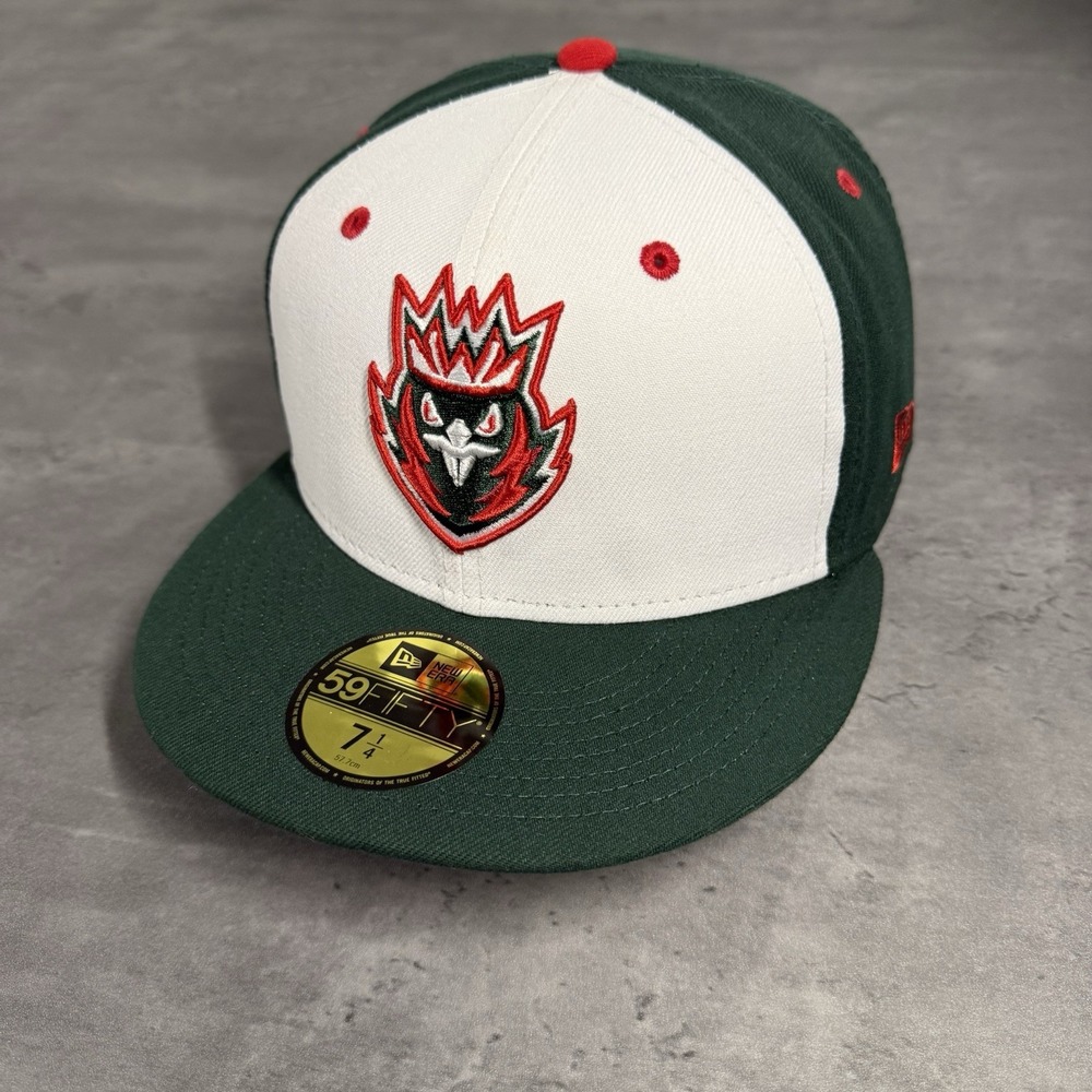 Northwest Arkansas Naturals Hat New Era Cap 7 1/4 Green White Red Copa Farm Team